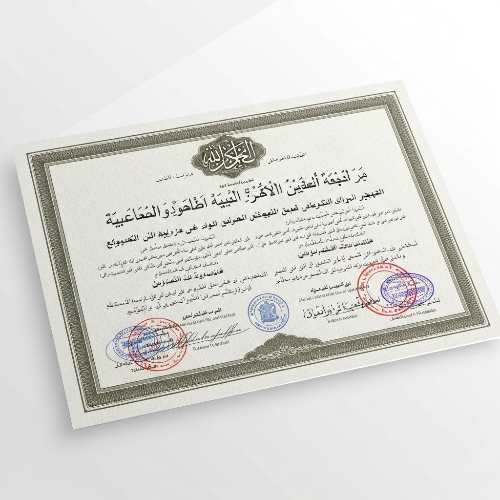 شهادة الهيئة اليمنية